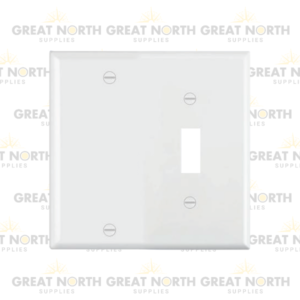 Standard Plastic Wallplates : Toggle Switch & Blank Face Plate