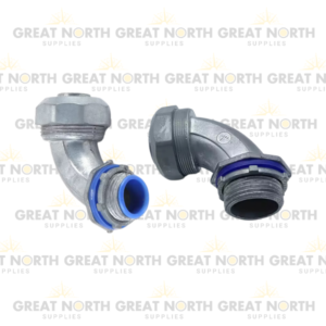 Conduit Fitting and Accessories : Zinc Die Cast Fittings : Liquid Tight Connectors (90 Degree)